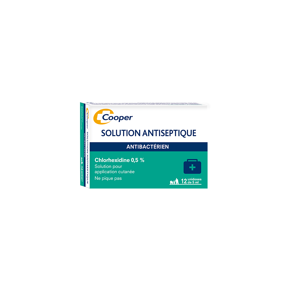Cooper Chlorhexidine 0,5% 12 unités