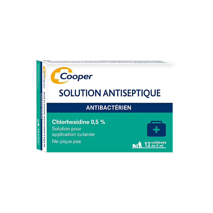 Cooper Chlorhexidine 0,5% 12 unités