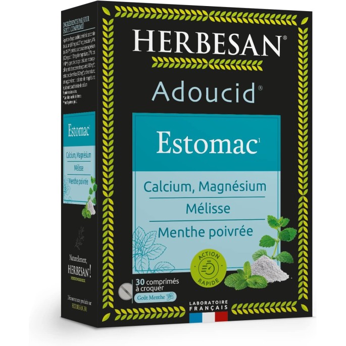 Herbesan Adoucide Comprimés Croquants Menthe