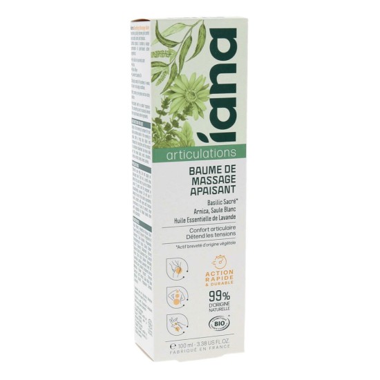 Iana baume de massage apaisant 100 ml