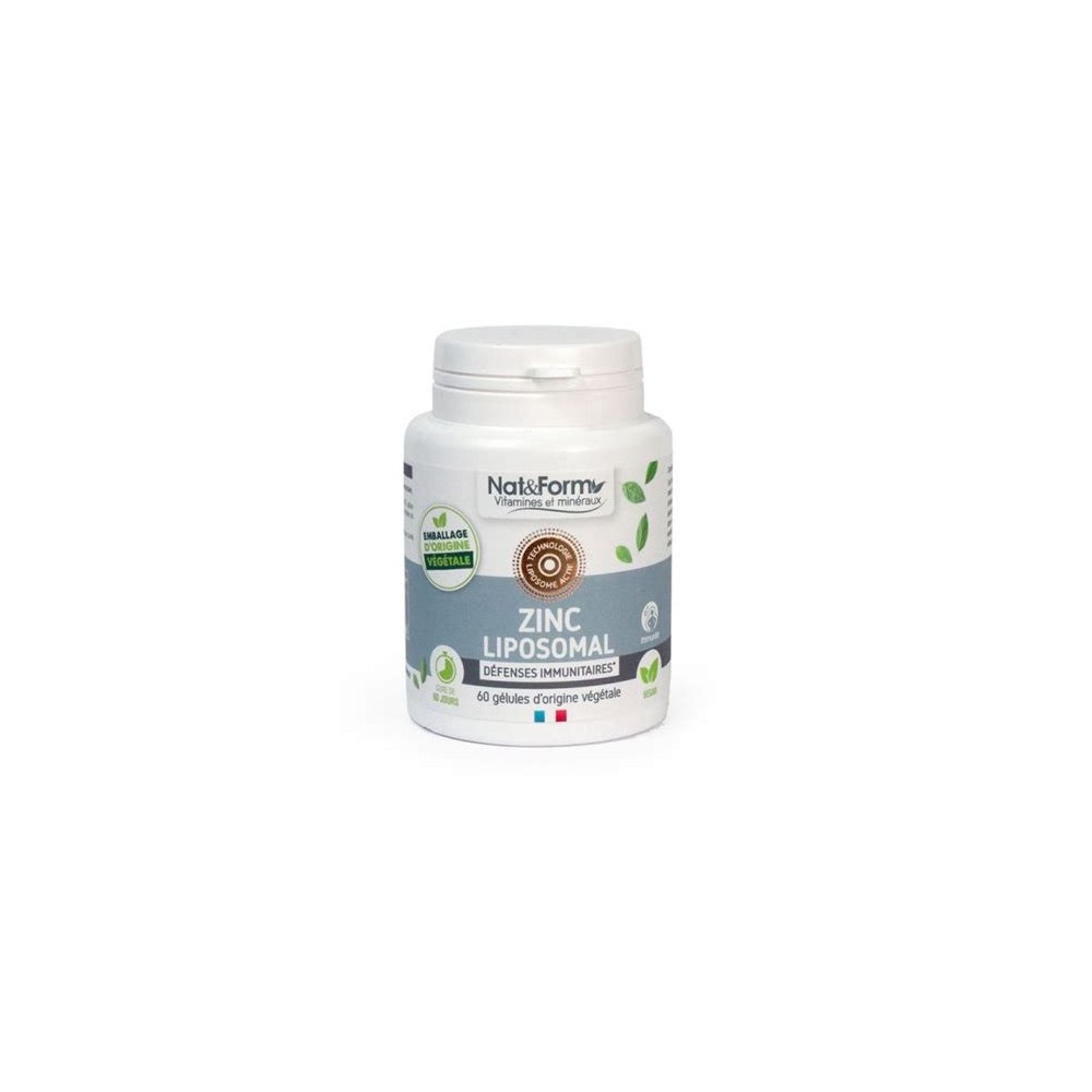 Nat&Form Lipo Zinc Gelules 60 unités