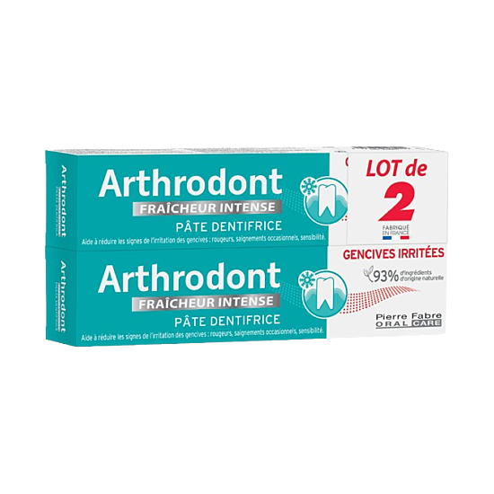 Arthrodont Pâte Dent fraîcheur intense 75 ml Duo