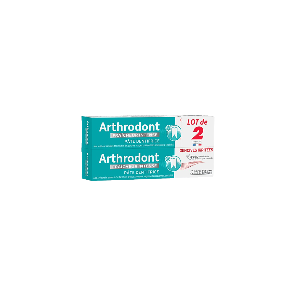 Arthrodont Pâte Dent fraîcheur intense 75 ml Duo