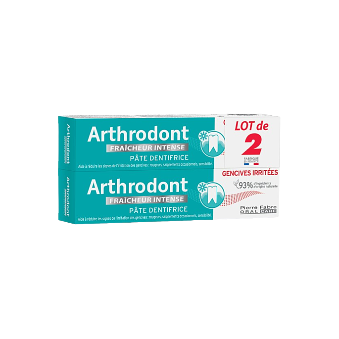 Arthrodont Pâte Dent fraîcheur intense 75 ml Duo