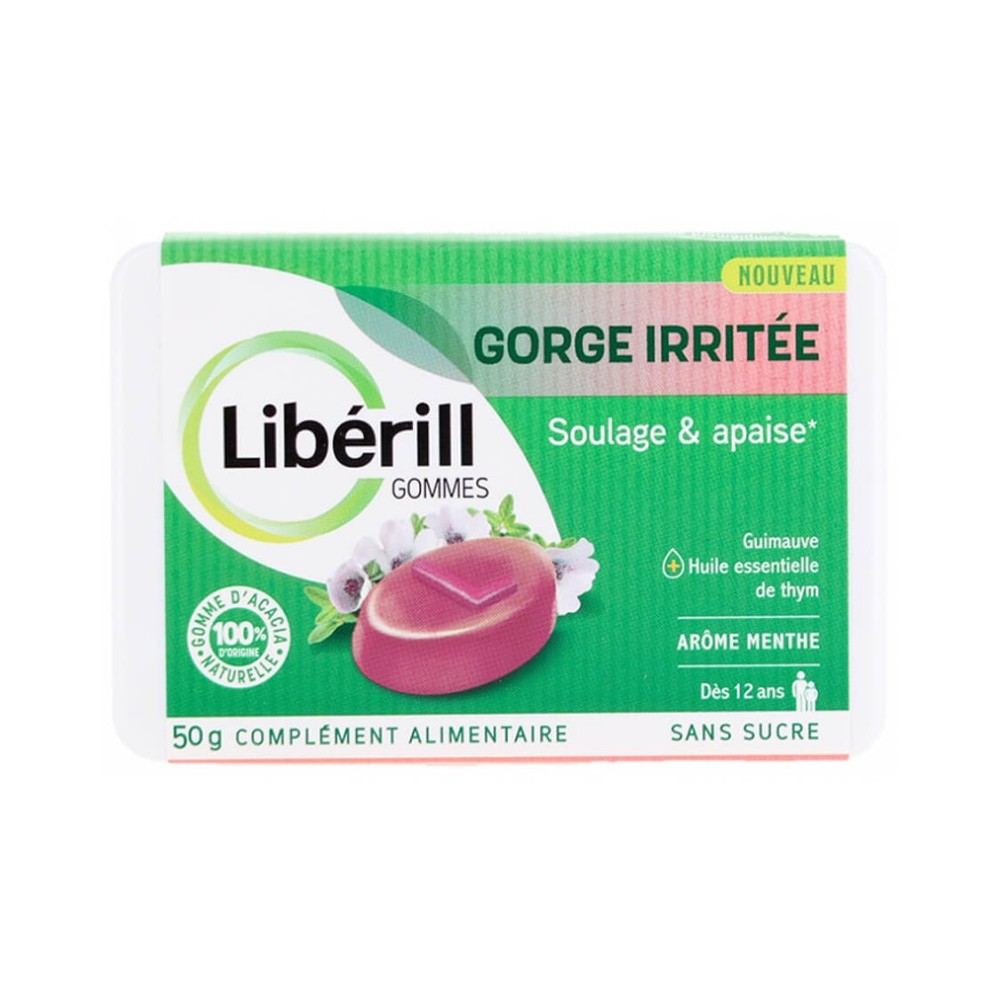 Liberill gommes gorge irritée 50 g