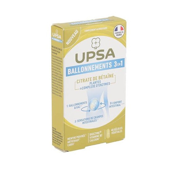 Citrate Ballonnements Gel 40 unités