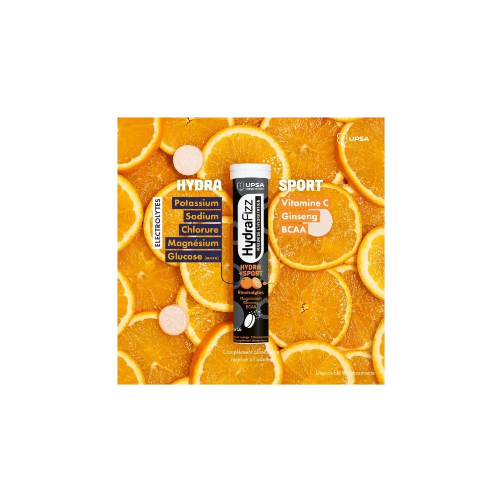 Hydrafizz Sport Orange Comprimés