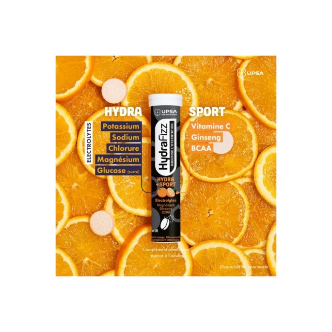 Hydrafizz Sport Orange Comprimés