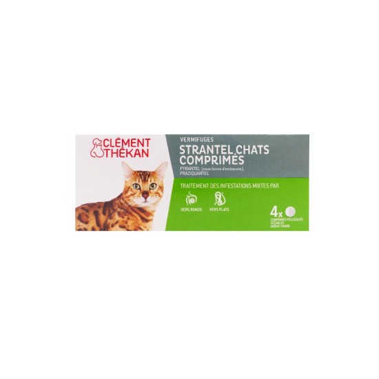 Clement Thekan Strantel Chat - Antiparasitaire