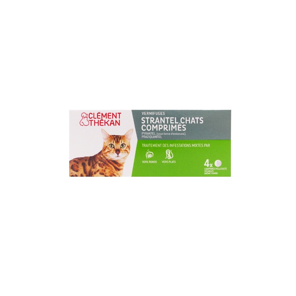 Clement Thekan Strantel Chat - Antiparasitaire