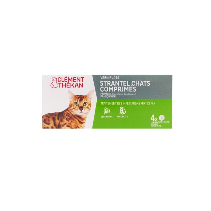 Clement Thekan Strantel Chat - Antiparasitaire