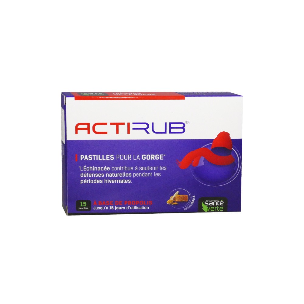 SV Actirub Maux de Gorge Pastille 15