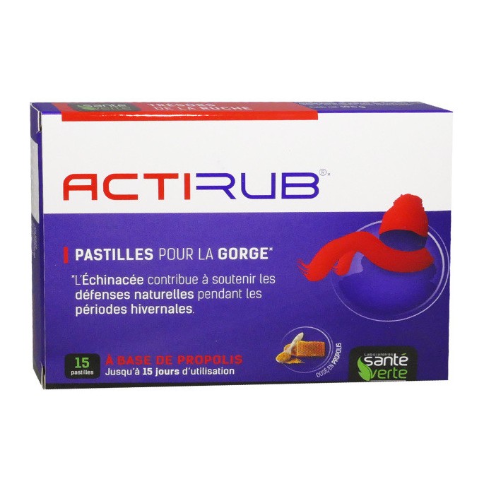 SV Actirub Maux de Gorge Pastille 15