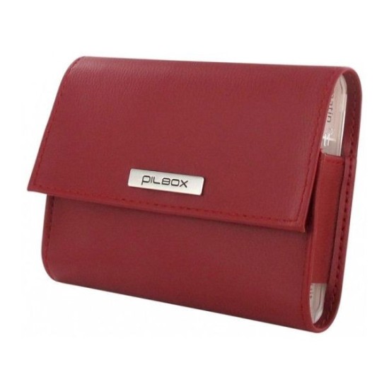 Pilbox pilulier hebdo rouge / marine