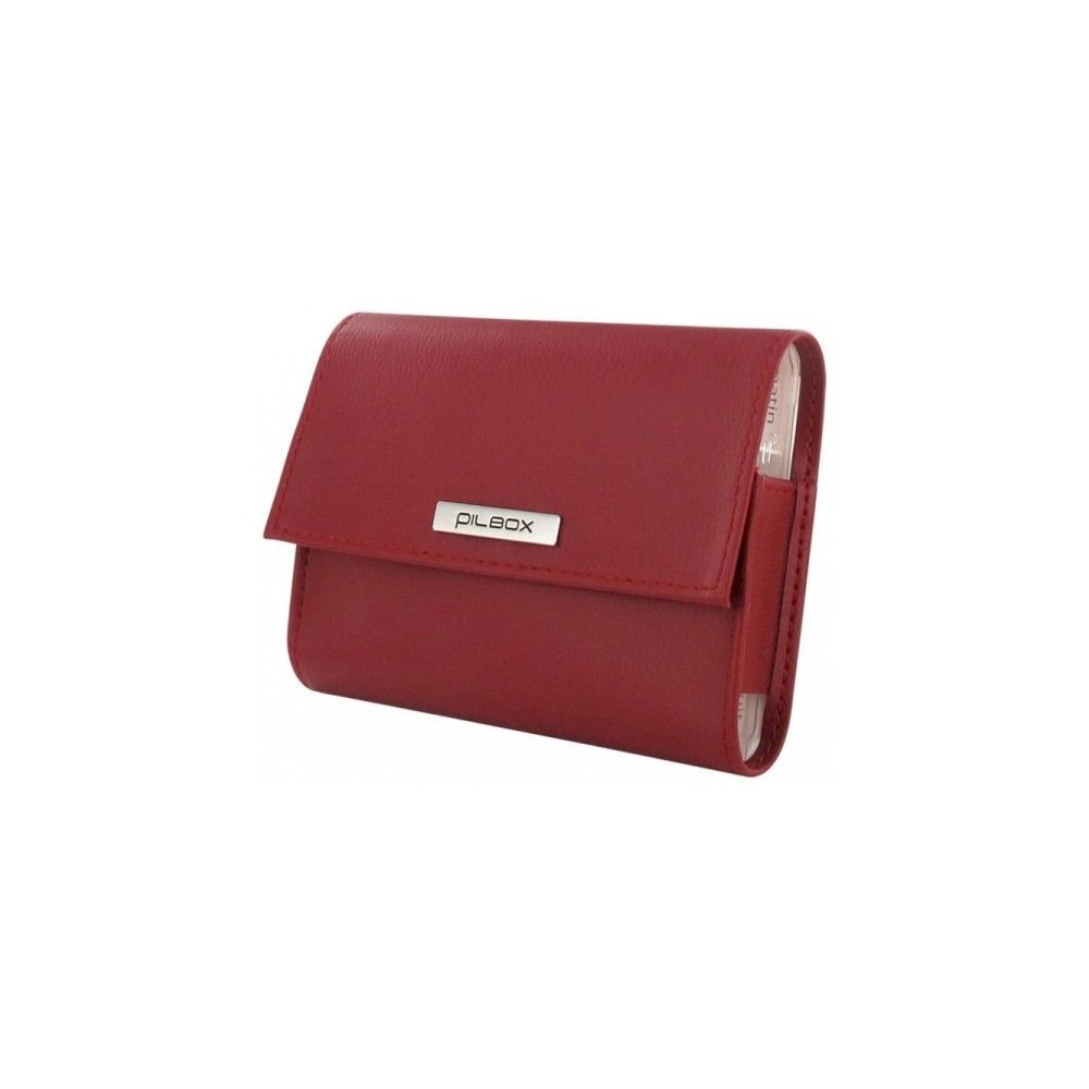 Pilbox pilulier hebdo rouge / marine