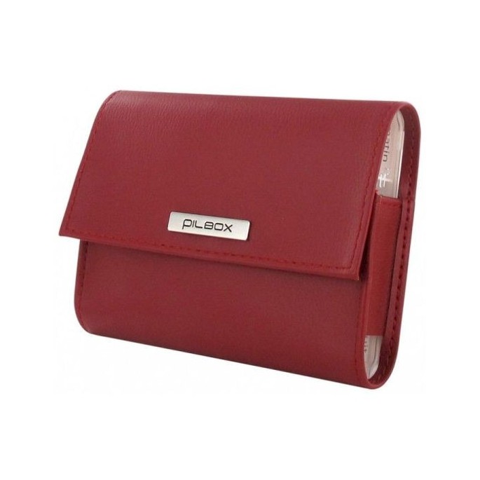 Pilbox pilulier hebdo rouge / marine