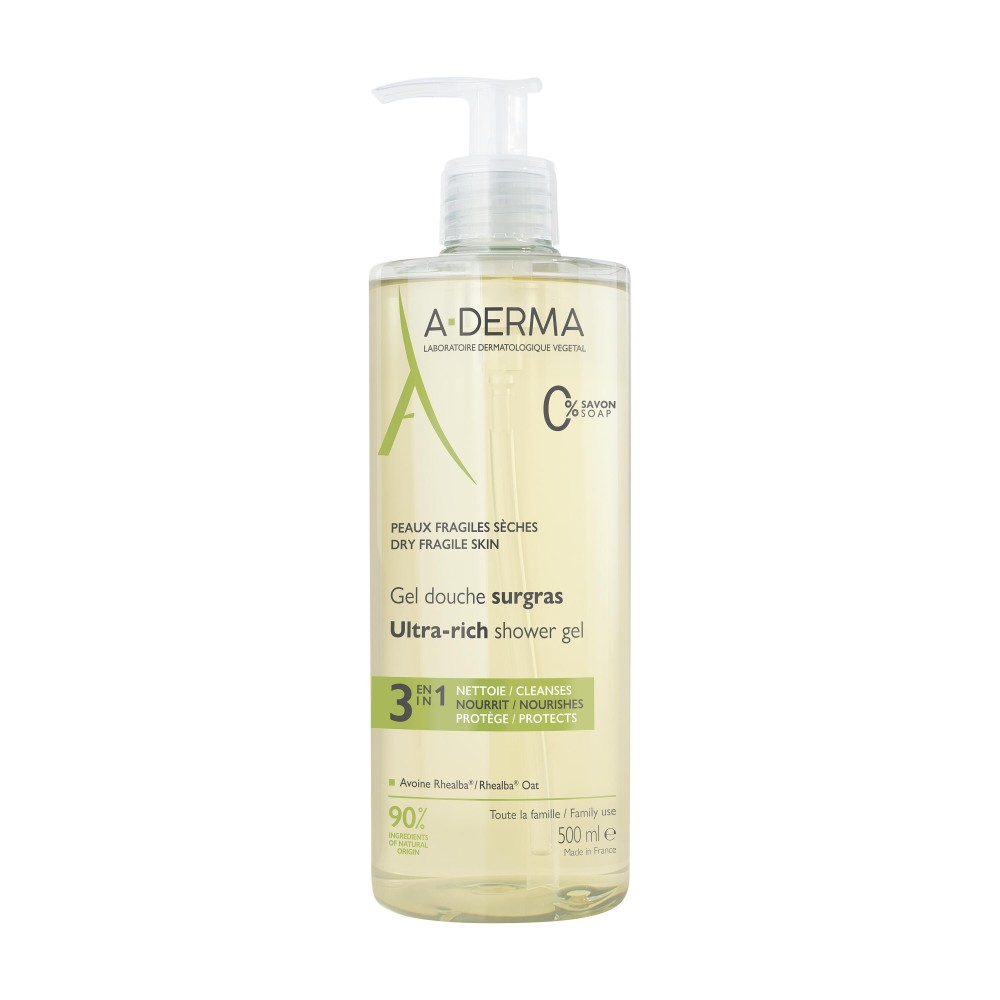 A-DERMA Gel Douche Surgras 500 ml