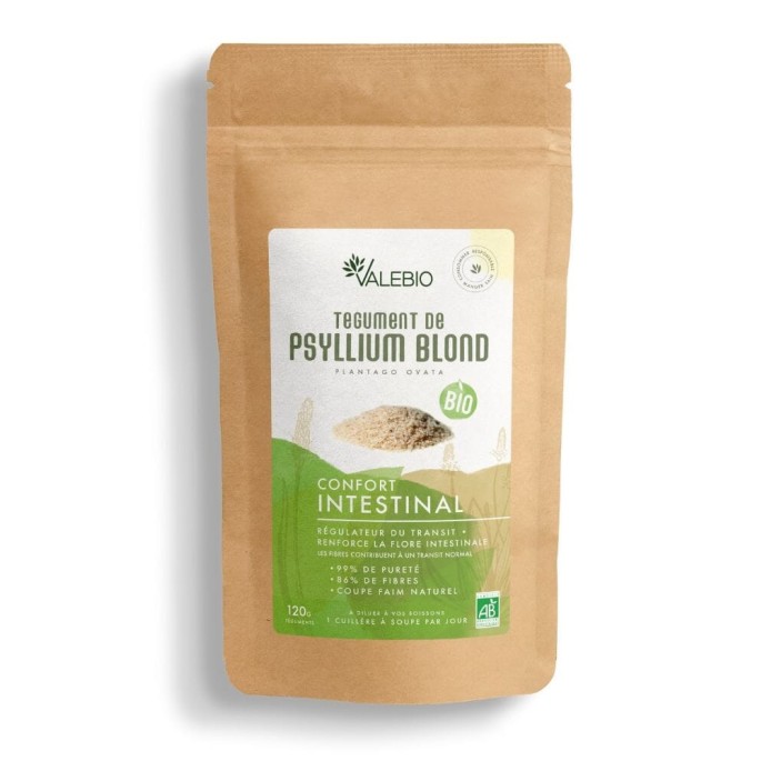 Valebio Psyllium Bio Poudre 350 g