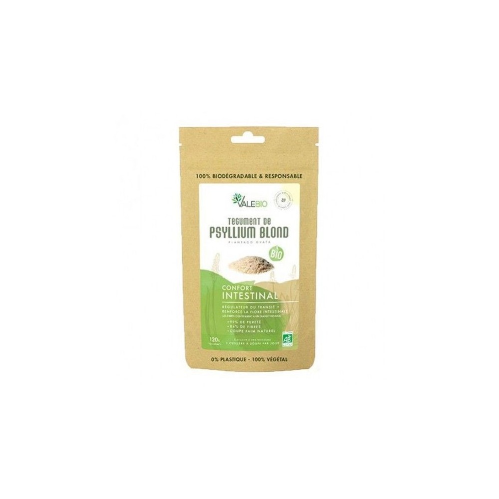 Valebio Psyllium bio Poudre 120 g
