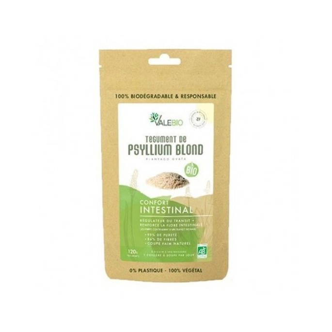 Valebio Psyllium bio Poudre 120 g
