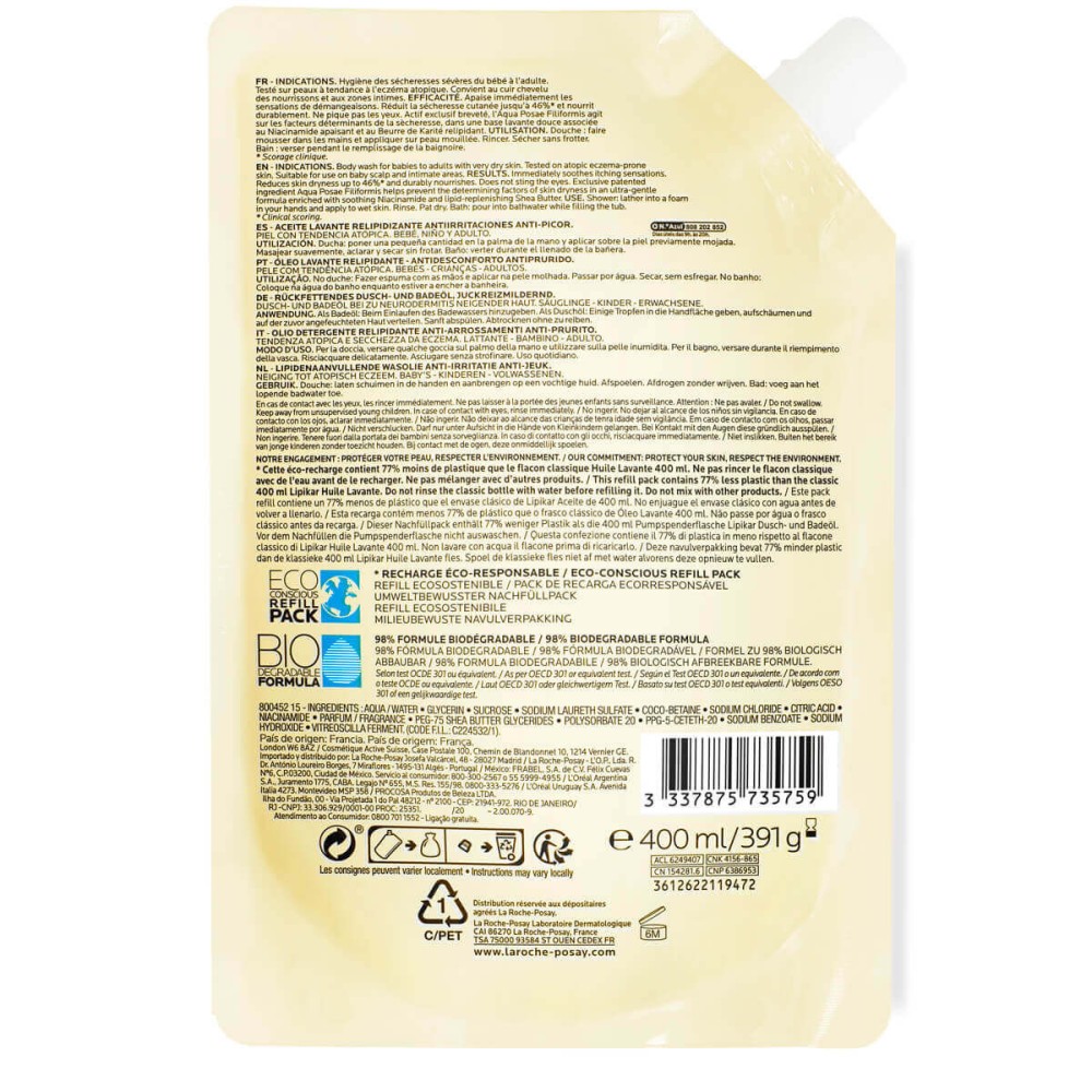 La Roche-Posay Lipikar Huile de Douche 400 ml