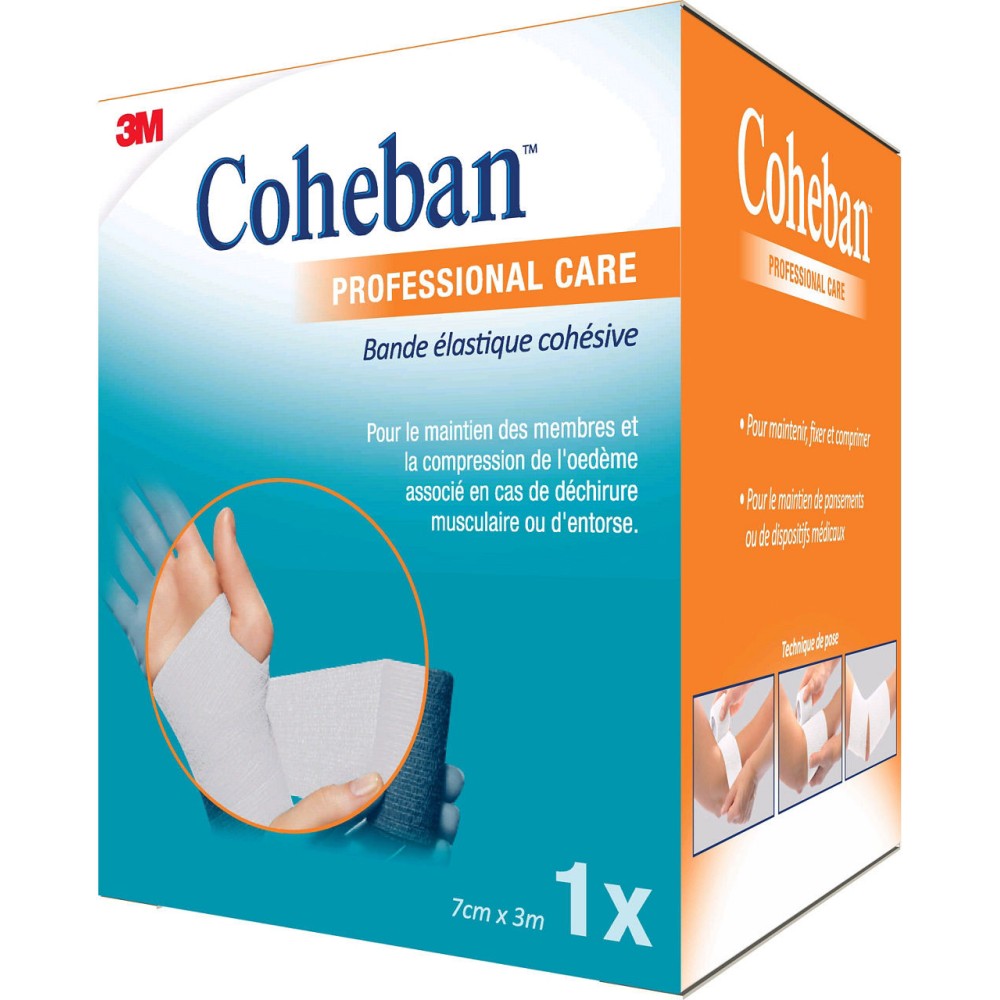 Cohéban Bande Cohésive 70mm x 3m