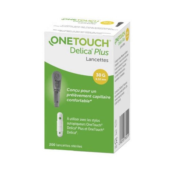 One Touch Delica Plus Lancette - Boîte de 200