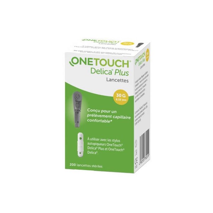 One Touch Delica Plus Lancette - Boîte de 200