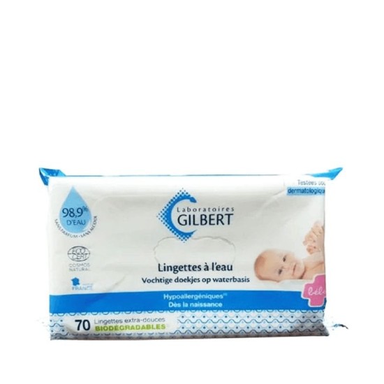 Gilbert Water Wipes Lingettes BB 100 unités