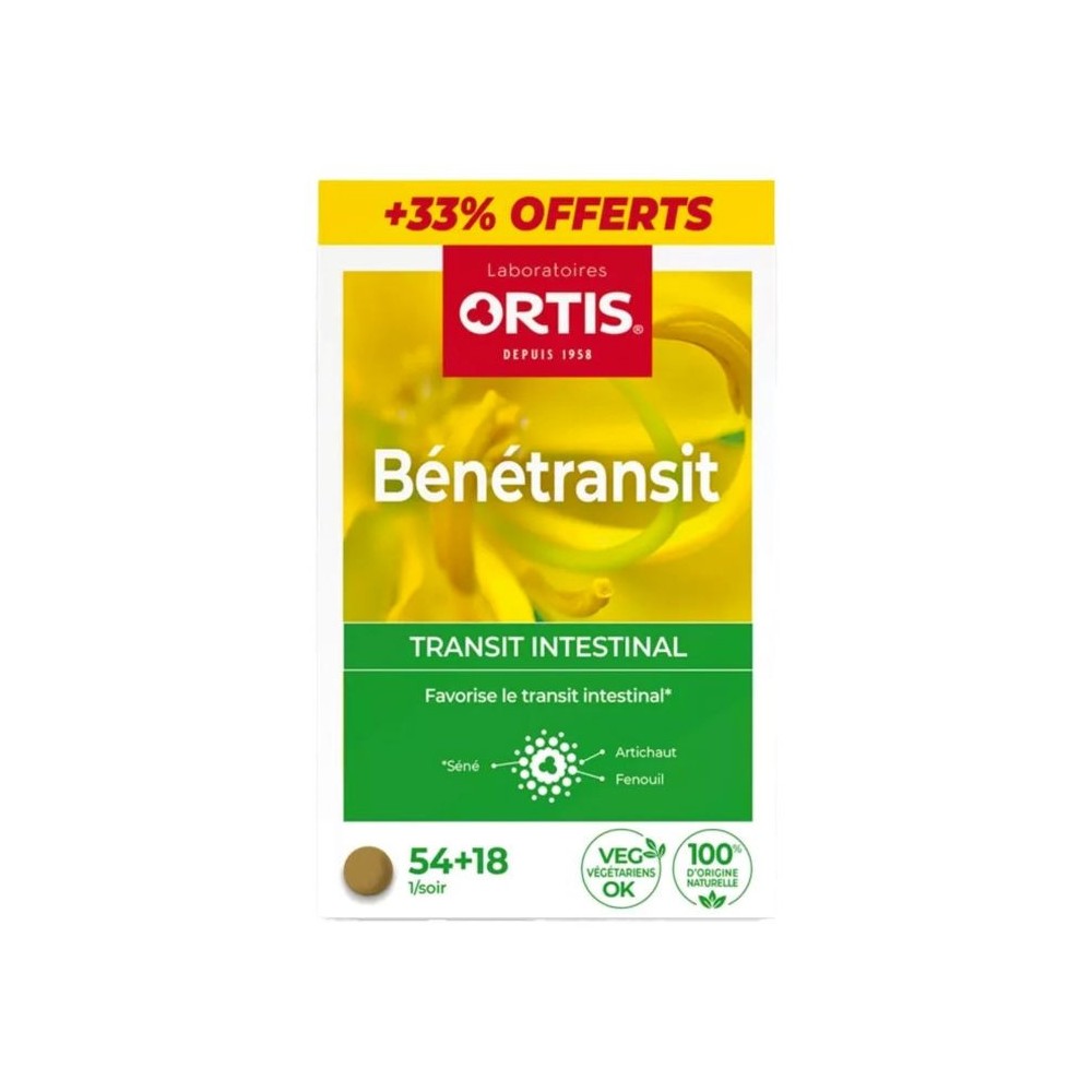 Ortis Benetransit Comprimés 54 + 18 offerts