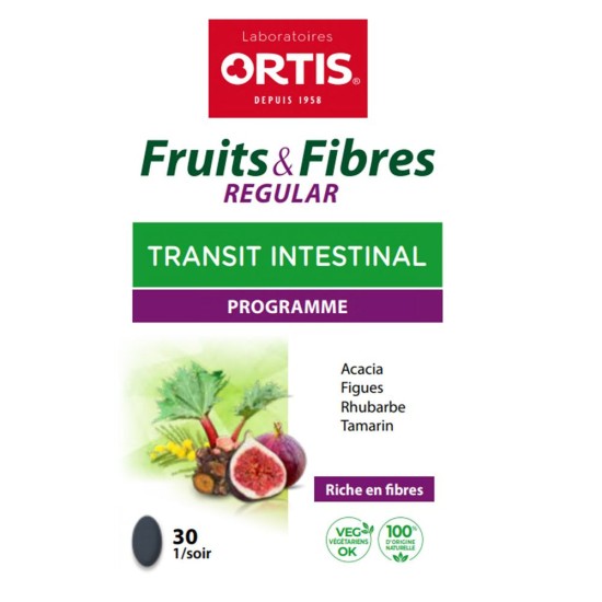 Ortis Fruits/Fibres Regular 30 comprimés