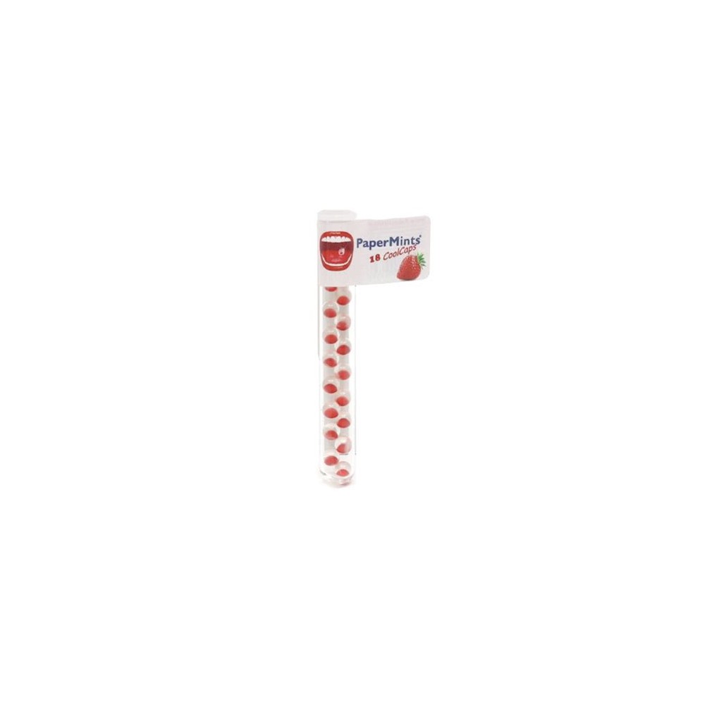 Papermints Coolcaps Tube de 18 fraises