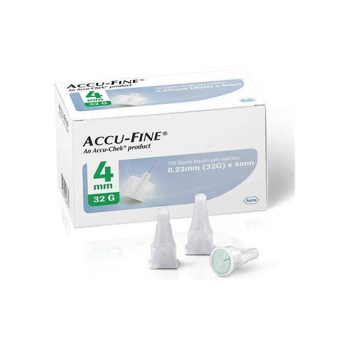 Accu-Fine aiguille stylo injecteur 32g 4 mm