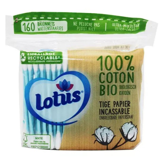Lotus coton-tiges boîte de 160