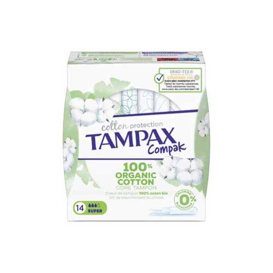 Tampax Compact Bio Super 14 unités