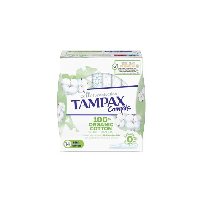 Tampax Compact Bio Super 14 unités