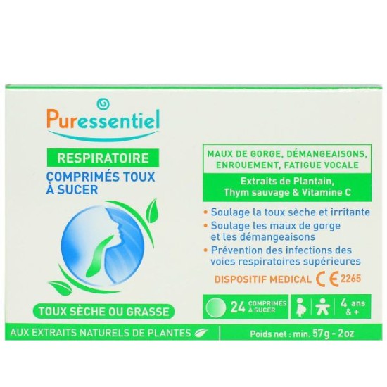 Puressent Respiratoire Comprimés Toux