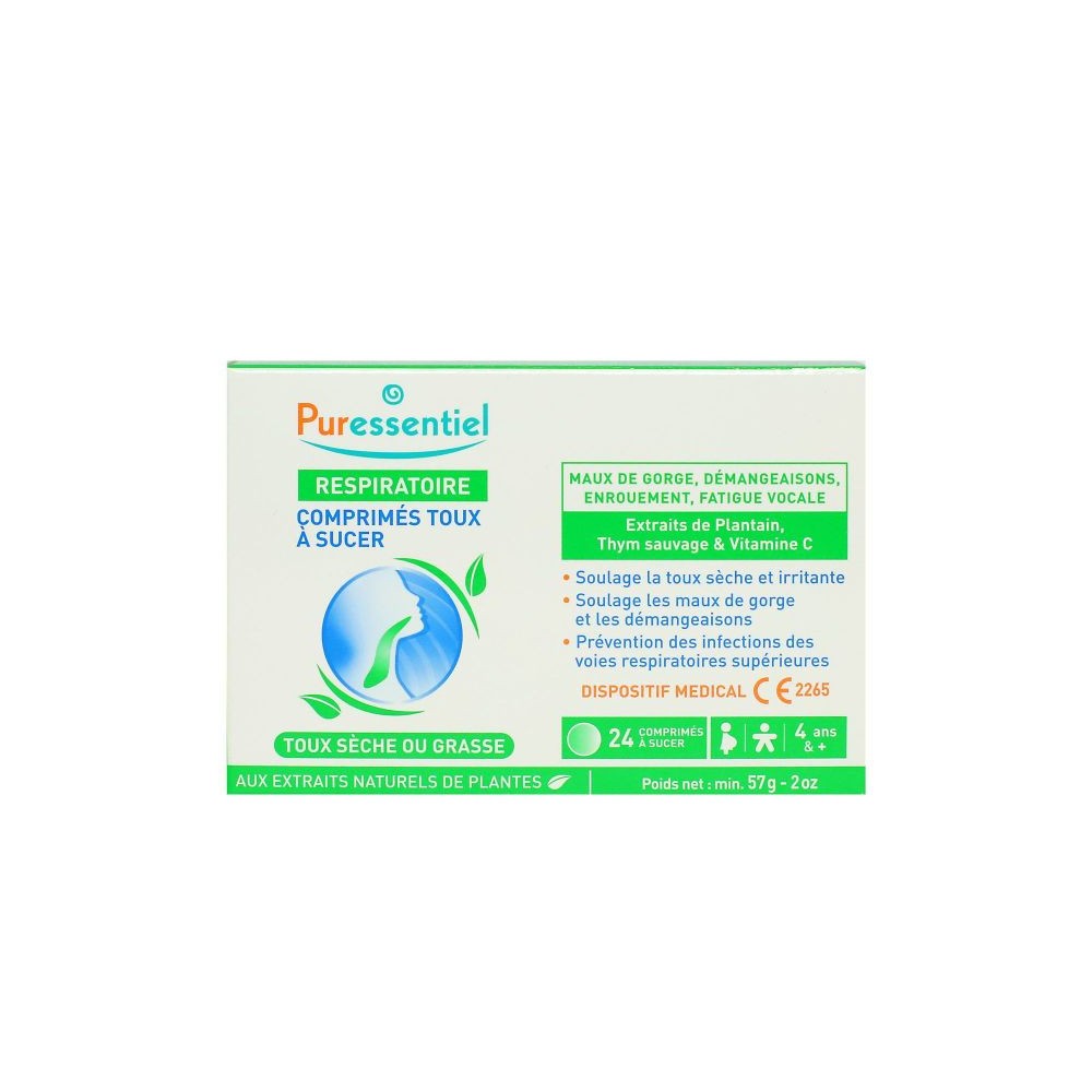 Puressent Respiratoire Comprimés Toux