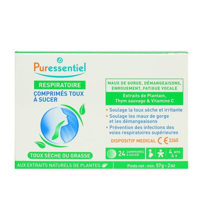 Puressent Respiratoire Comprimés Toux