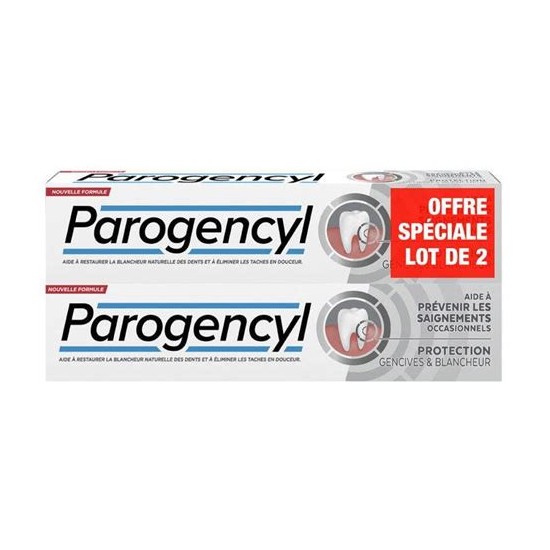 Parogencyl dentifrice prévention blancheur