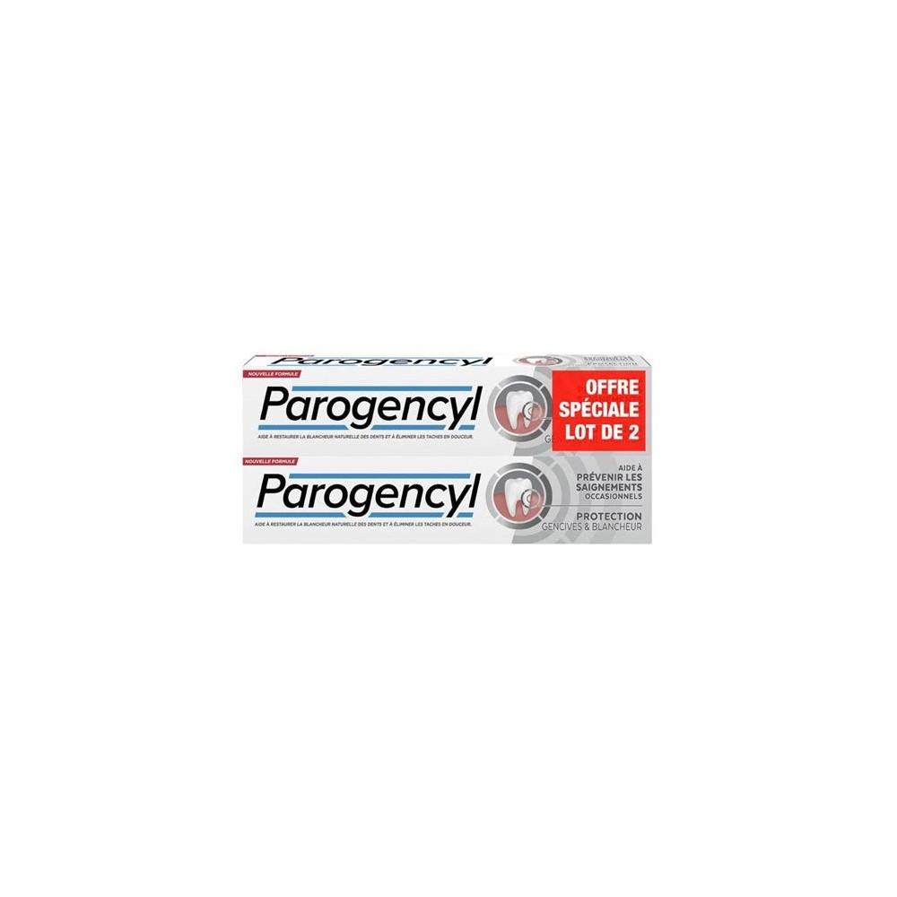 Parogencyl dentifrice prévention blancheur