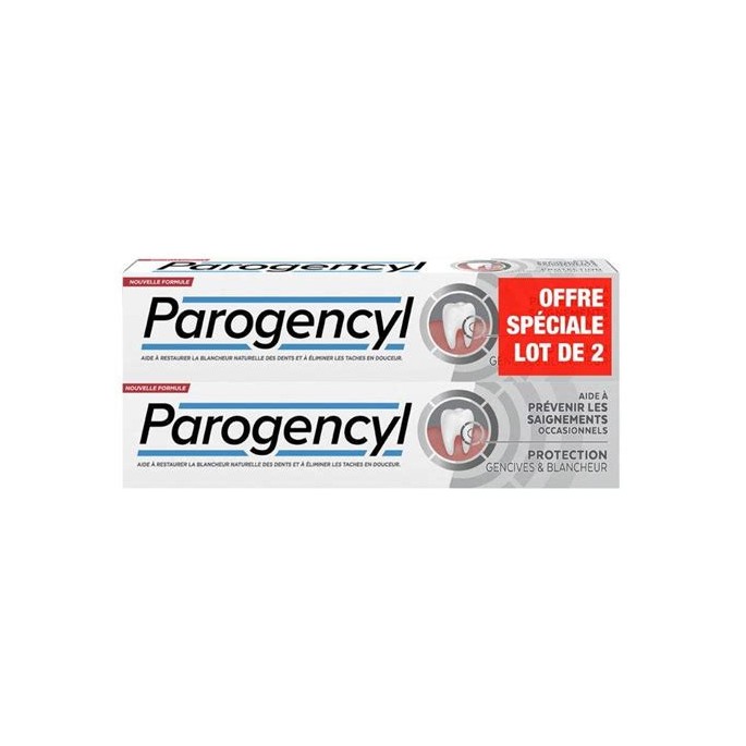 Parogencyl dentifrice prévention blancheur