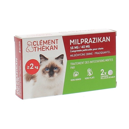 Clement Thekan Milprazikan 16 mg/40 mg Comprimés