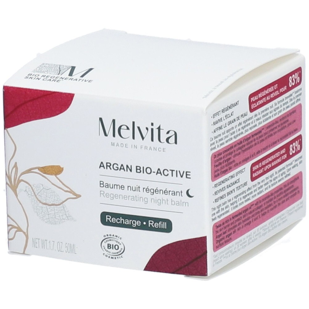 Melvita argan bio active baume nuit 50 ml recharge