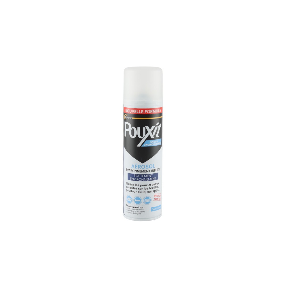 Pouxit spray environnement poux gale puce 250 ml