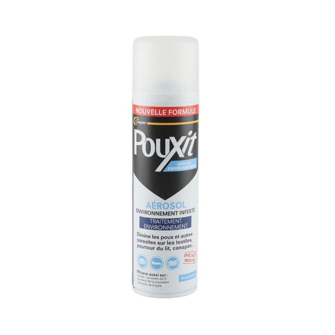 Pouxit spray environnement poux gale puce 250 ml
