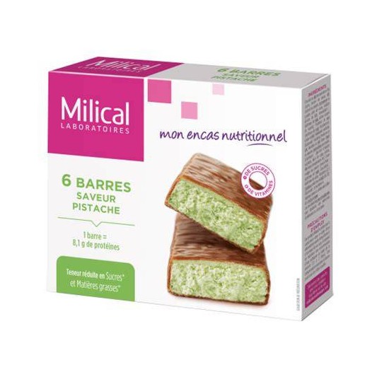 MILICAL BARRE CHOCO PISTACHE X6