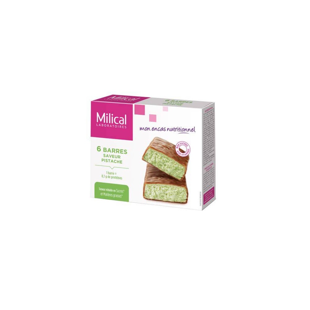 Milical Barre Choco Pistache 6 Unités