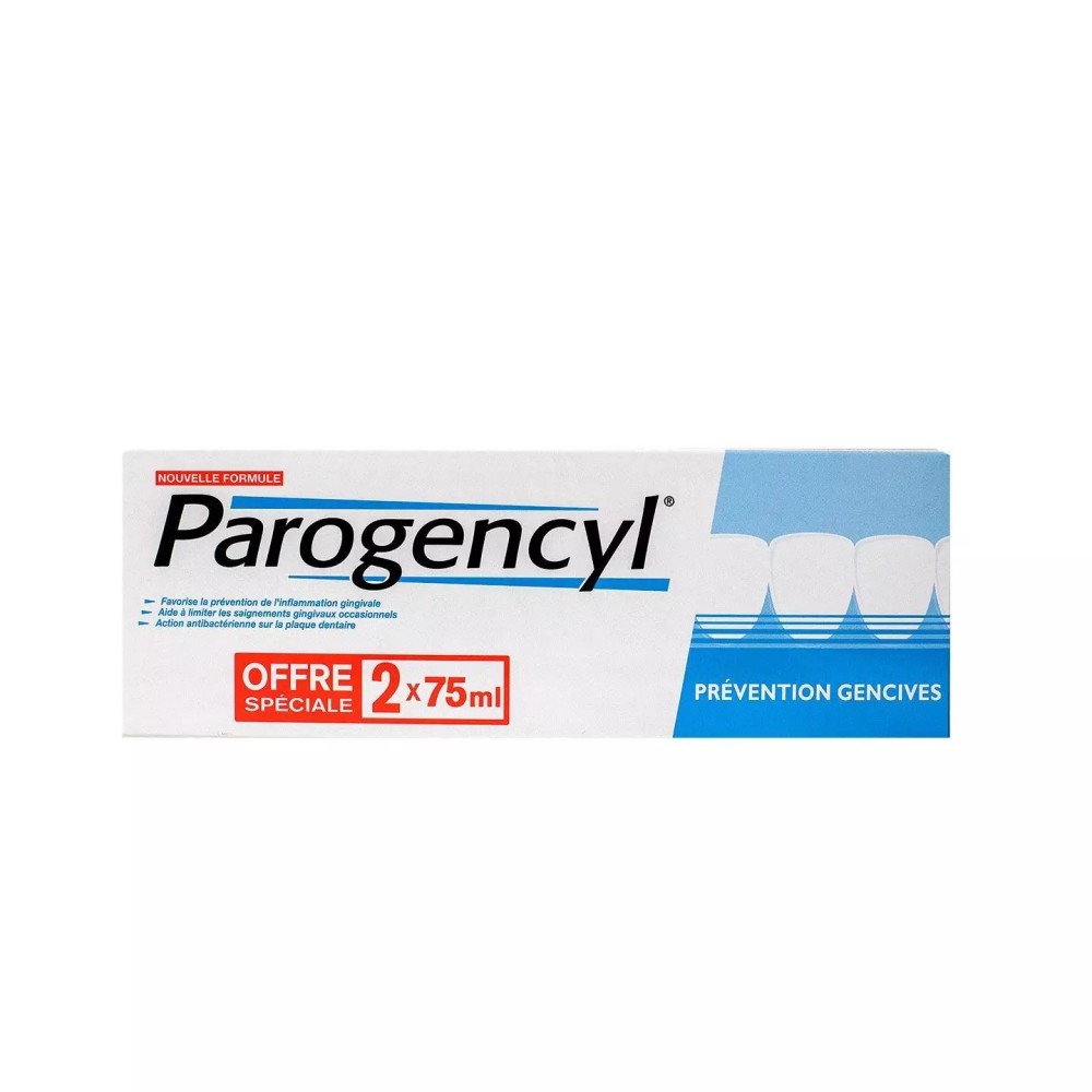 Parogencyl Dentifrice Prévention Gencives Duo 75 ml