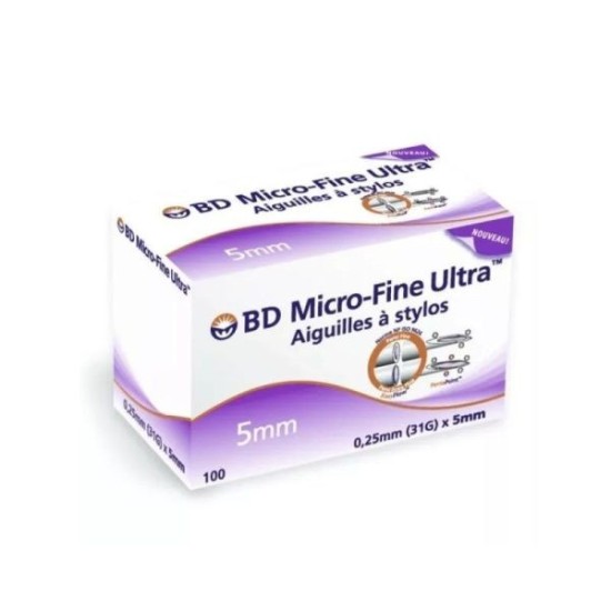 BD MICRO-FINE ULT AIG P STYL INJ 0.25X5 B/100